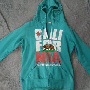 Women's Medium California Republic Zip Up Hoodie